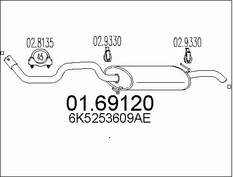 Rear Muffler (01.69120)