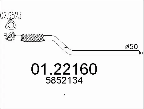 Exhaust Pipe (01.22160)