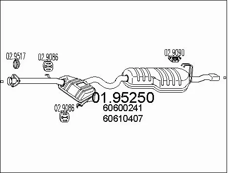 Rear Muffler (01.95250)
