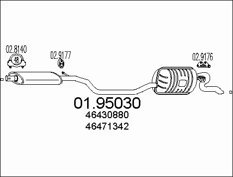 Rear Muffler (01.95030)