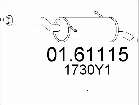 Rear Muffler (01.61115)