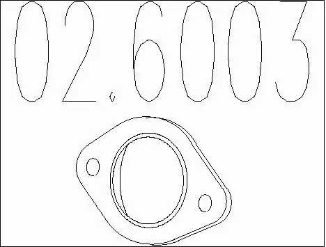 Gasket, exhaust pipe (02.6003)
