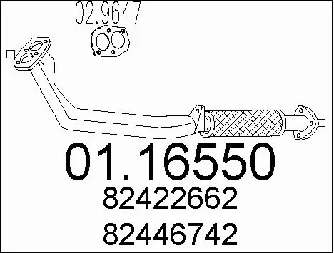 Exhaust Pipe (01.16550)