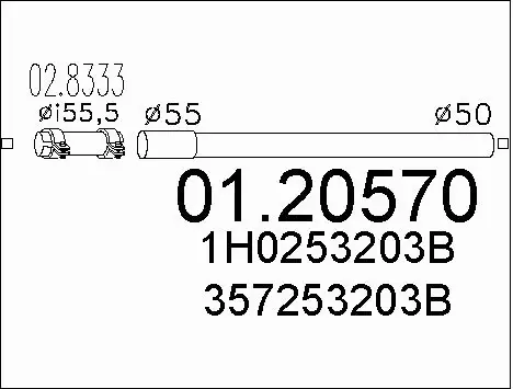 Exhaust Pipe (01.20570)