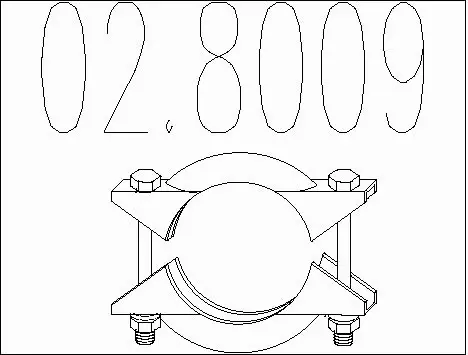 Pipe Connector, exhaust system (02.8009)