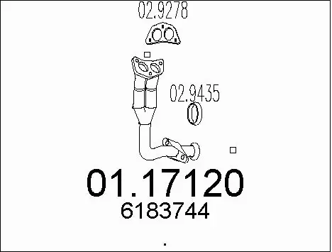 Exhaust Pipe (01.17120)