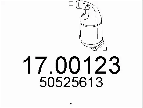 Soot/Particulate Filter, exhaust system (17.00123)