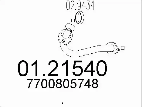 Exhaust Pipe (01.21540)