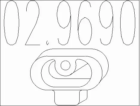Rubber Buffer, muffler (02.9690)
