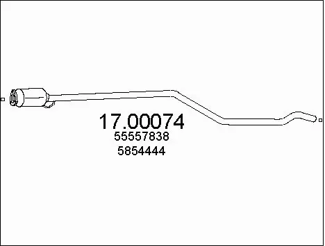 Soot/Particulate Filter, exhaust system (17.00074)