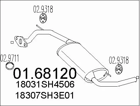 Rear Muffler (01.68120)
