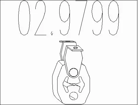 Rubber Buffer, muffler (02.9799)