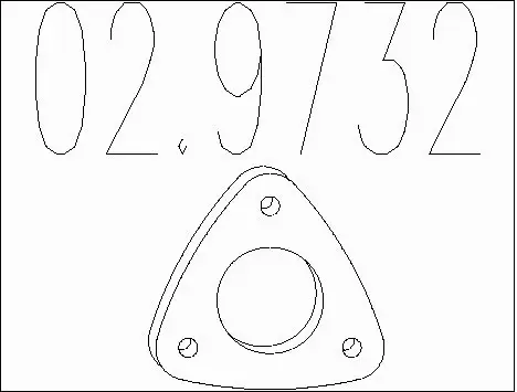 Gasket, exhaust pipe (02.9732)