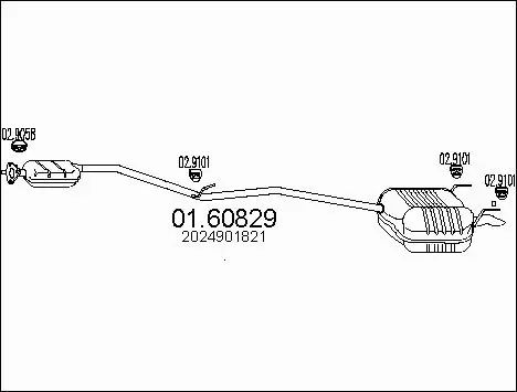 Rear Muffler (01.60829)