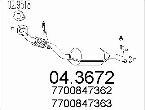 Catalytic Converter (04.3672)