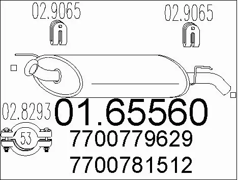 Rear Muffler (01.65560)