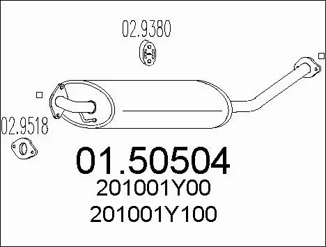 Centre Muffler (01.50504)
