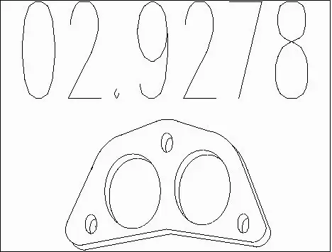 Gasket, exhaust pipe (02.9278)