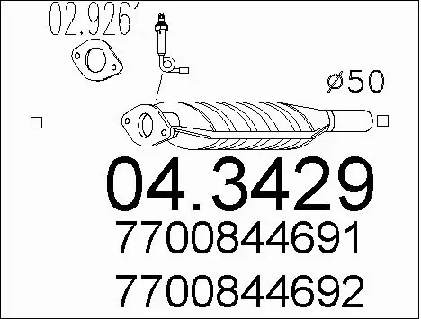 Catalytic Converter (04.3429)