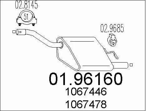 Rear Muffler (01.96160)