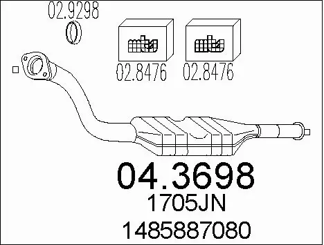 Catalytic Converter (04.3698)