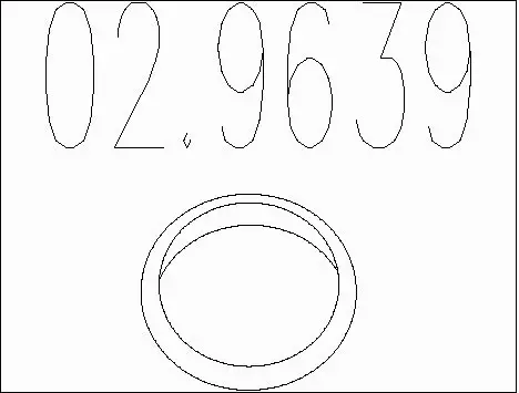 Seal Ring, exhaust pipe (02.9639)