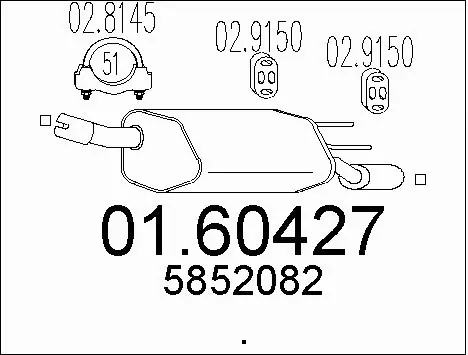 Rear Muffler (01.60427)