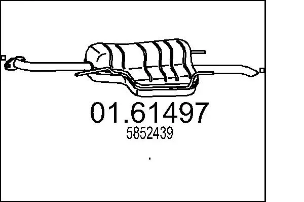 Rear Muffler (01.61497)