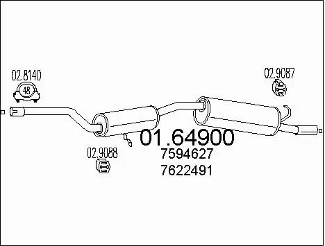Rear Muffler (01.64900)