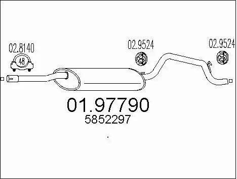 Rear Muffler (01.97790)