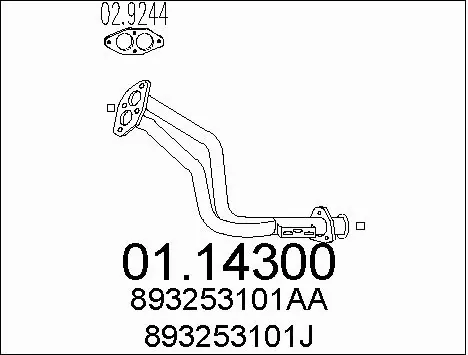 Exhaust Pipe (01.14300)