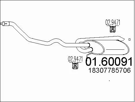 Rear Muffler (01.60091)