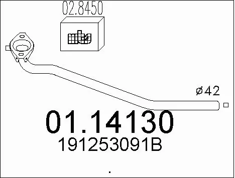 Exhaust Pipe (01.14130)