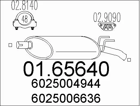 Rear Muffler (01.65640)
