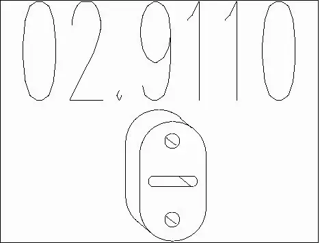 Rubber Buffer, muffler (02.9110)