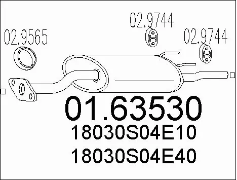 Rear Muffler (01.63530)