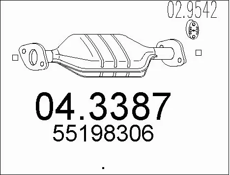 Catalytic Converter (04.3387)