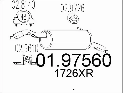 Rear Muffler (01.97560)