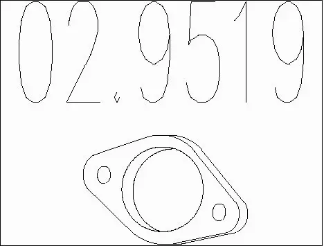 Gasket, exhaust pipe (02.9519)