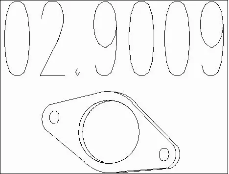 Gasket, exhaust pipe (02.9009)