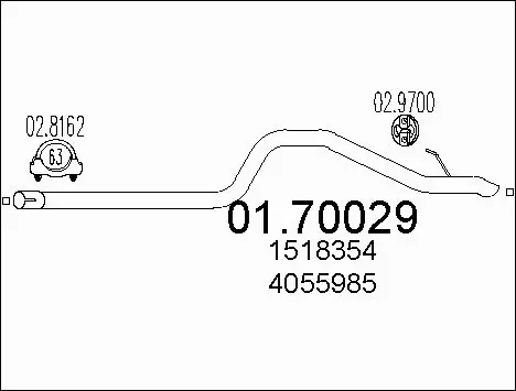 Exhaust Pipe (01.70029)