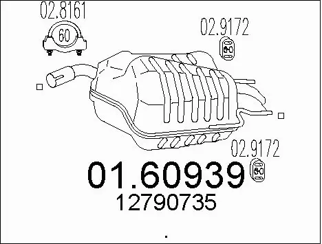 Rear Muffler (01.60939)