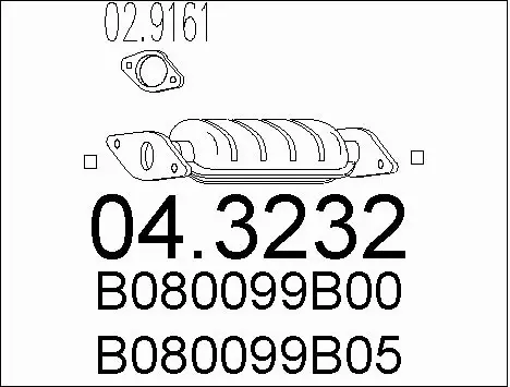 Catalytic Converter (04.3232)