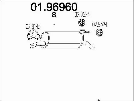Rear Muffler (01.96960)
