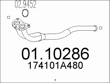 Exhaust Pipe (01.10286)