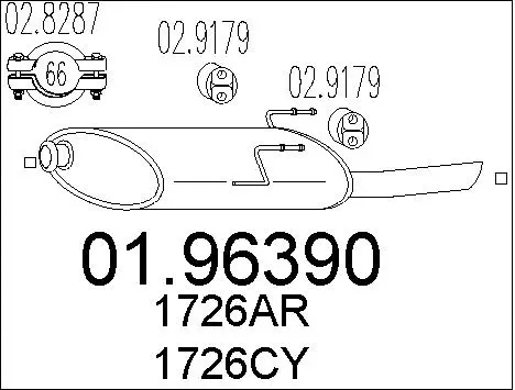 Rear Muffler (01.96390)