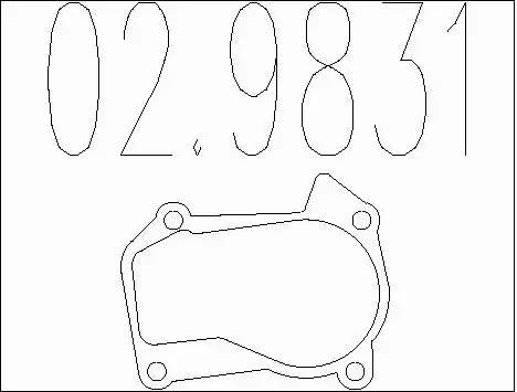 Gasket, exhaust pipe (02.9831)