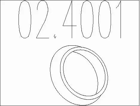 Seal Ring, exhaust pipe (02.4001)