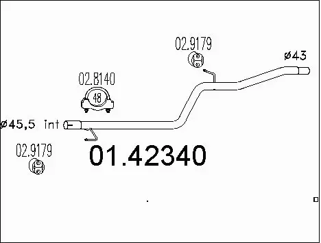 Exhaust Pipe (01.42340)