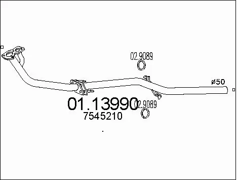 Exhaust Pipe (01.13990)